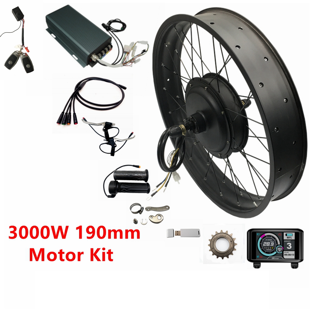 NBP 20/24/26x4.0 48-72V 3000W  - đánh giá và giá Ebike Conversion Kit 72V 3000W
